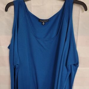 Slinky Brand Dark Teal Cut Out Shoulder 1X